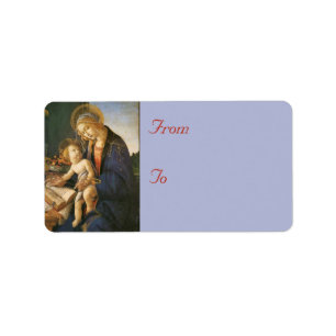 Madonna & Child Christmas Address Labels