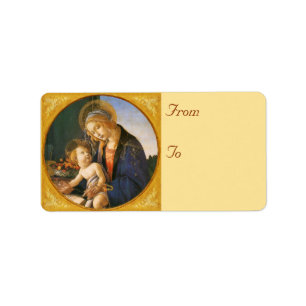 Madonna & Child Christmas Address Labels