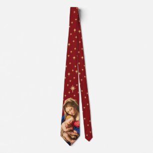Madonna & Child Christmas Gift Priests Pastors Tie