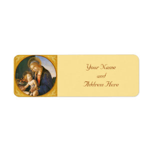 Madonna & Child Christmas Return Address Labels