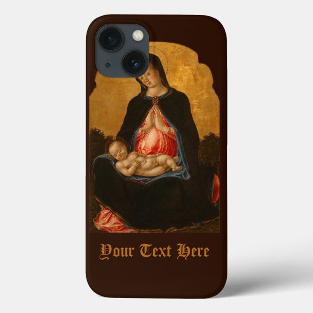 Madonna & Child custom monogram art cases (Back)