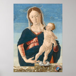 Madonna Child Marco Zoppo, Italian Fine Art Poster