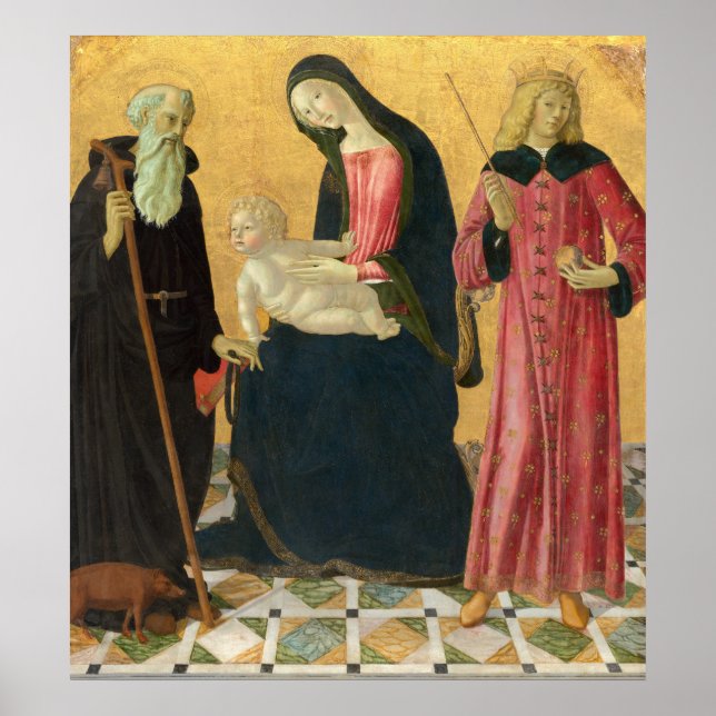 Madonna Child - Neroccio de' Landi Fine Art Poster (Front)