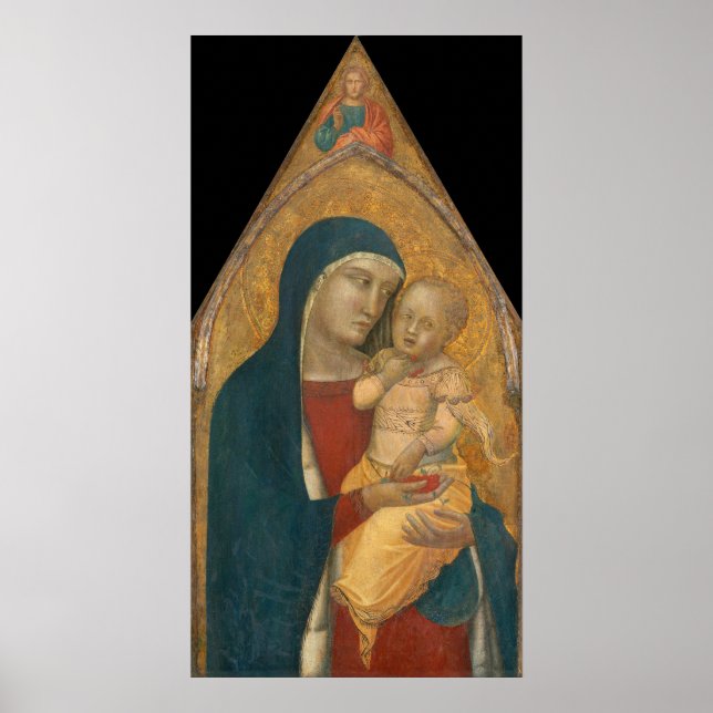 Madonna & Child, Pietro Lorenzetti Fine Art Poster (Front)