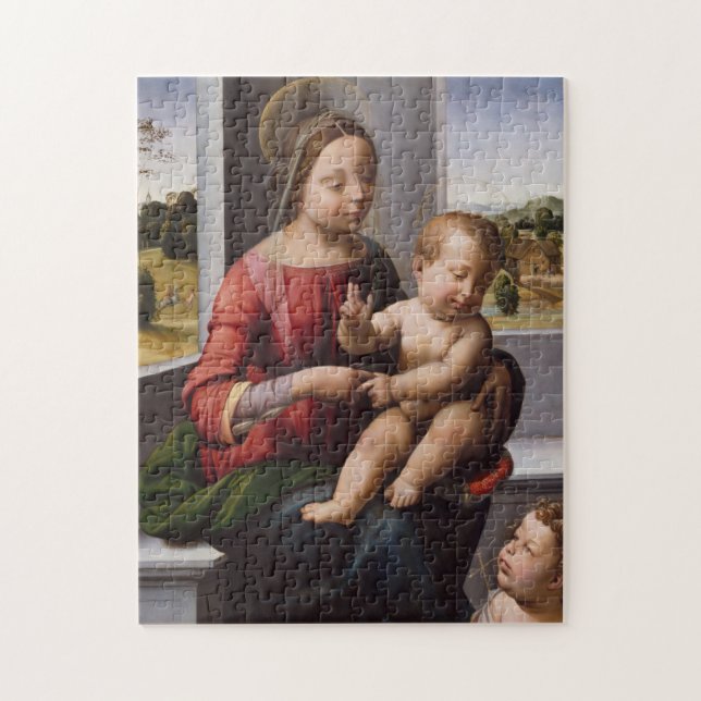 Madonna & Child with John the Baptist Jigsaw Puzzle (Vertical)
