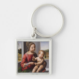 Madonna & Child with John the Baptist Key Ring