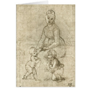 Madonna, Christ and Saint John Baptist by Rapahel
