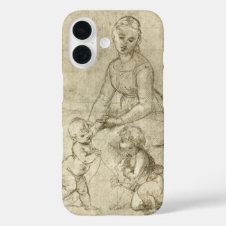 Madonna, Christ and Saint John Baptist by Rapahel iPhone 16 Case