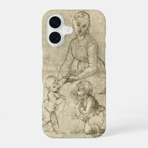 Madonna, Christ and Saint John Baptist by Rapahel iPhone 16 Case