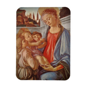 Madonna Christ Child and Angels Magnet