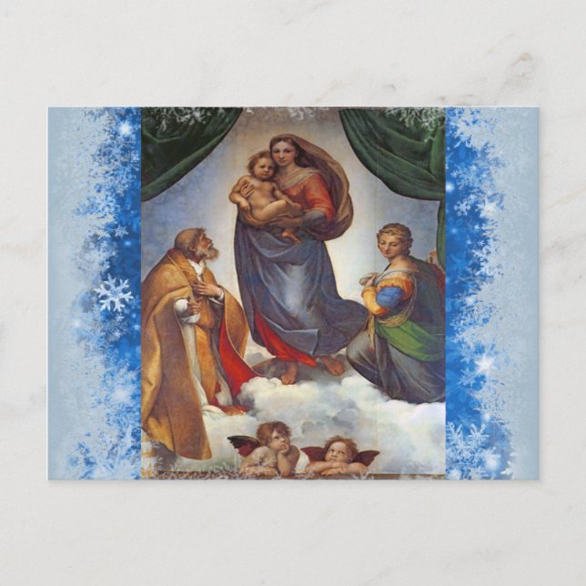Madonna Christmas postcard (Front)
