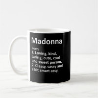 MADONNA Definition Personalised Name Funny Birthda