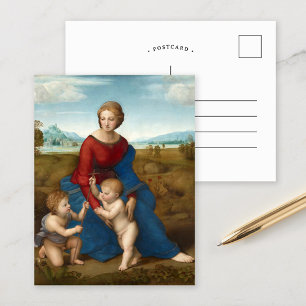 Madonna in the Meadow   Raphael Postcard