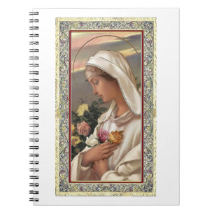 Madonna in White Poker Cards Notebook