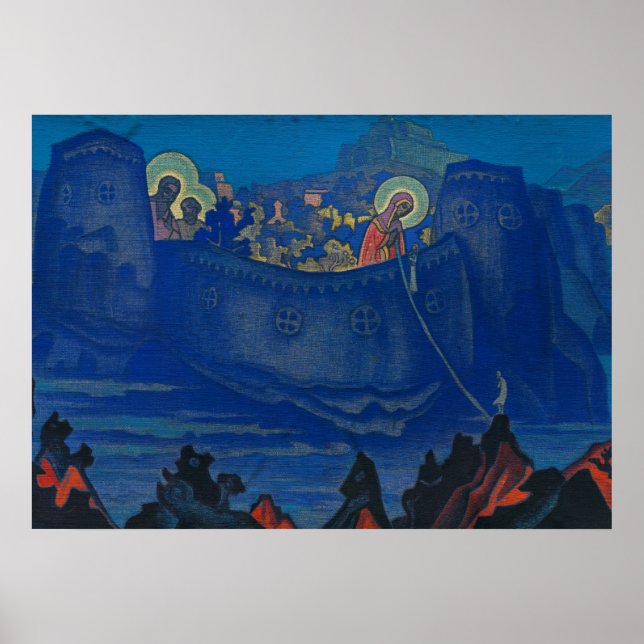 Madonna Laboris by Nicholas Roerich Poster (Front)