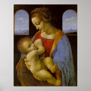 Madonna Litta  by Leonardo Da Vinci Poster