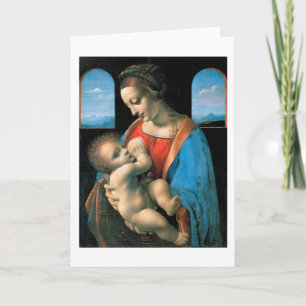 Madonna Litta, Leonardo da Vinci, 1490-1491 Card