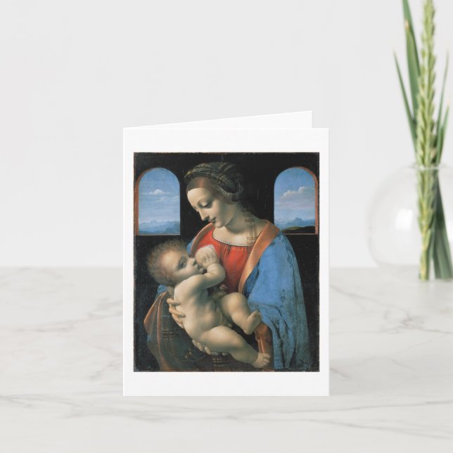 Madonna Litta, Leonardo da Vinci Fine Art Card (Front)