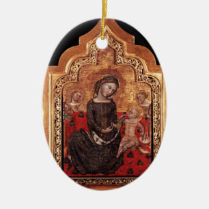 MADONNA OF HUMILITY CERAMIC TREE DECORATION