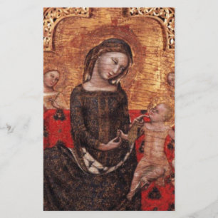 MADONNA OF HUMILITY Christmas Stationery