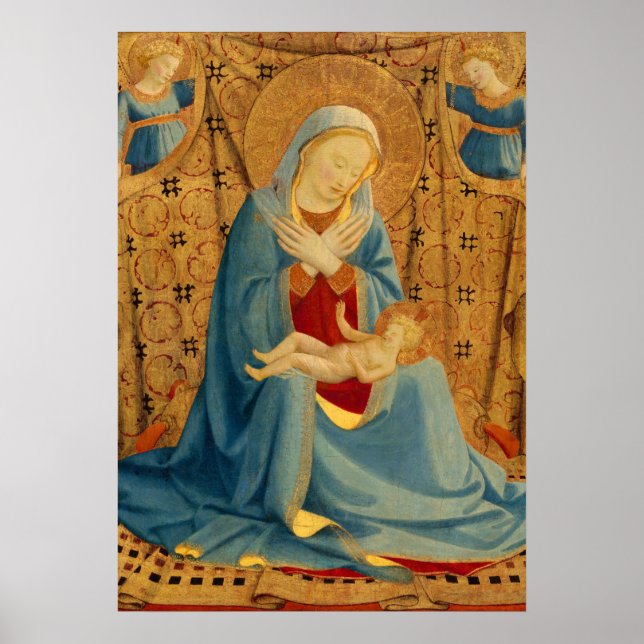 Madonna of Humility - Fra Angelico Fine Art Poster (Front)