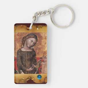 MADONNA OF HUMILITY Parchment Key Ring