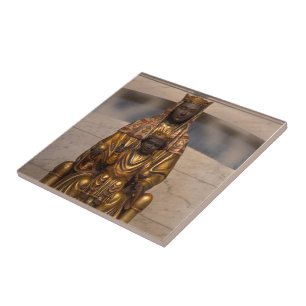 Madonna of Montserrat Black Madonna Spain Ceramic Tile