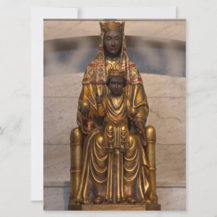 Madonna of Montserrat Black Madonna Virgin Mary Card