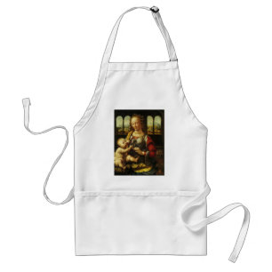 Madonna of the Carnation by Leonardo da Vinci Standard Apron