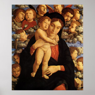 Madonna of the Cherubim by Andrea Mantegna Poster