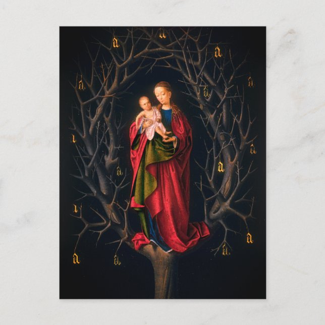 Madonna of the Dry Tree (Petrus Christus, 1462-5) Postcard (Front)