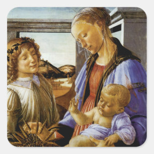 Madonna of the Eucharist Square Sticker