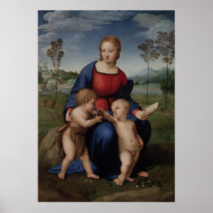 Madonna of the Goldfinch by Raphael - Poster