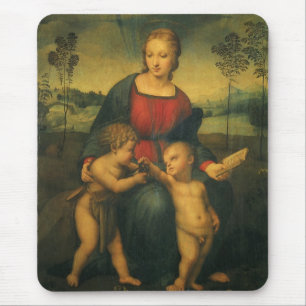 Madonna of the Goldfinch by Raphael Sanzio Mouse Pad