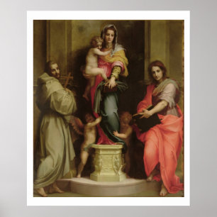 Madonna of the Harpies, 1517 (oil on panel) Poster