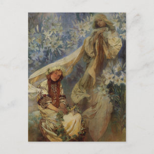 Madonna of the Lillies Postcard