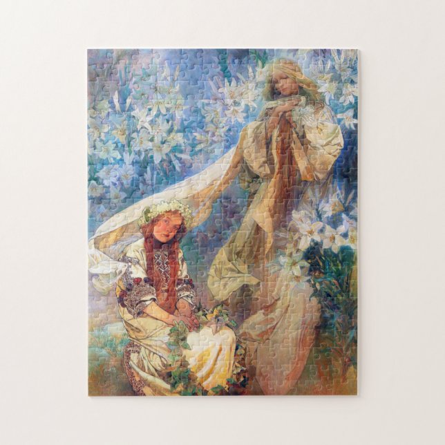 Madonna of the Lily, Mucha Jigsaw Puzzle (Vertical)