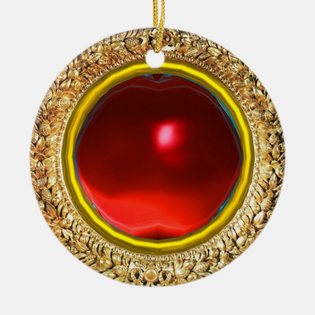 Madonna of the Magnificat Ceramic Ornament (Front)