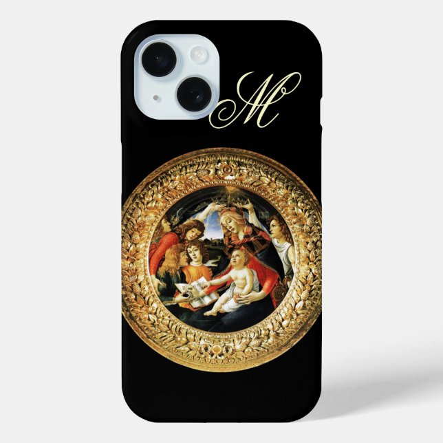 Madonna of the Magnificat Nativity Monogram Case-Mate iPhone Case (Back)
