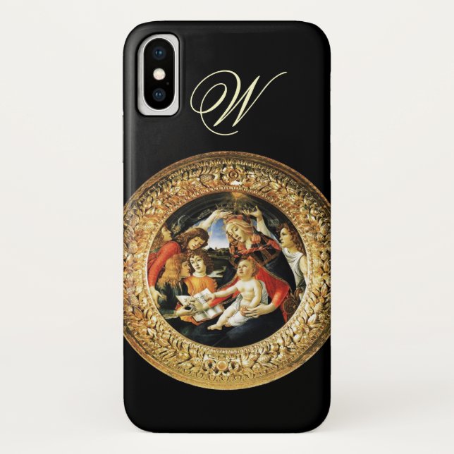Madonna of the Magnificat Nativity Monogram Case-Mate iPhone Case (Back)