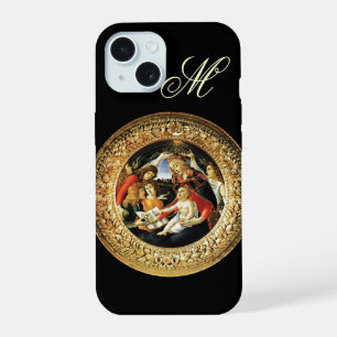 Madonna of the Magnificat Nativity Monogram iPhone 15 Case
