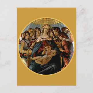 Madonna of the Pomegranate - Botticelli Postcard