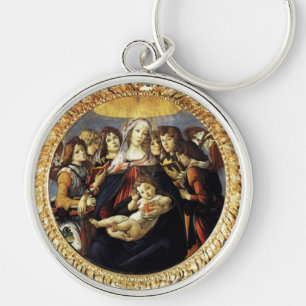 Madonna of the Pomegranate Key Ring