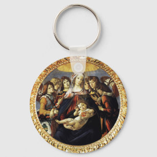 Madonna of the Pomegranate Key Ring