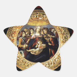 Madonna of the Pomegranate Star Sticker