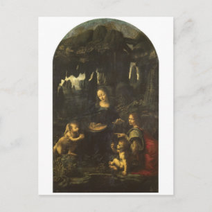 Madonna of the Rocks by Leonardo da Vinci c.1483 Postcard