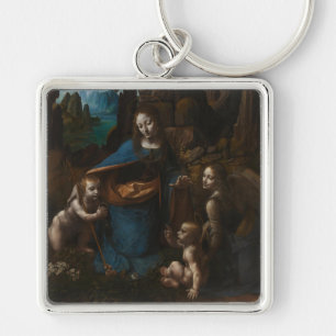 Madonna of the Rocks, Virgin Mary, Jesus, John Key Ring