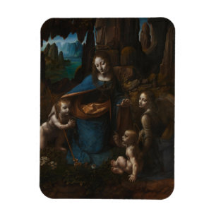 Madonna of the Rocks, Virgin Mary, Jesus, John Magnet