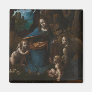 Madonna of the Rocks, Virgin Mary, Jesus, John Magnet