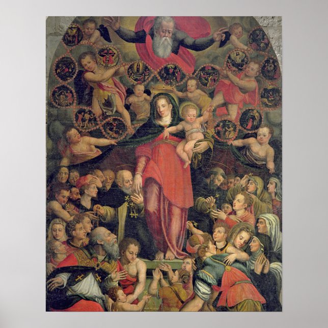 Madonna of the Rosary, c.1569 (oil on canvas) Poster (Front)